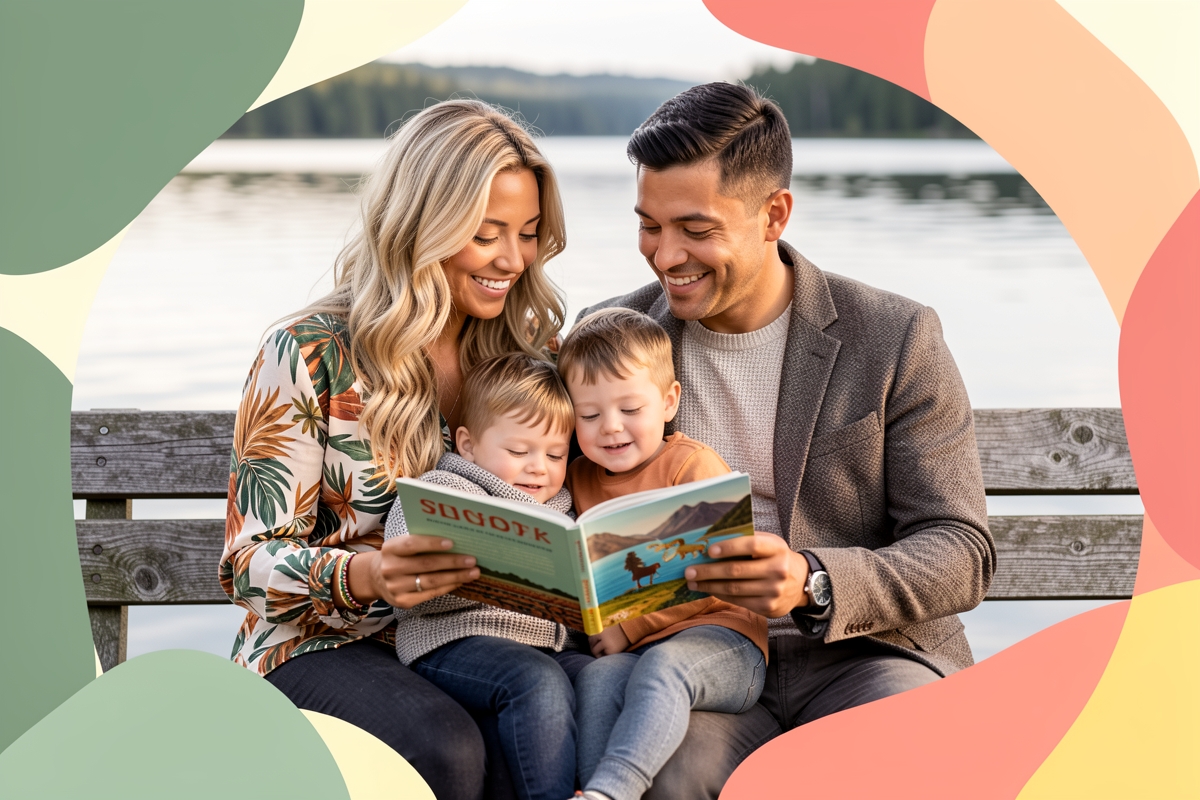 A modern multicultural family with young children, cosy and happy together — LumiWed Journal