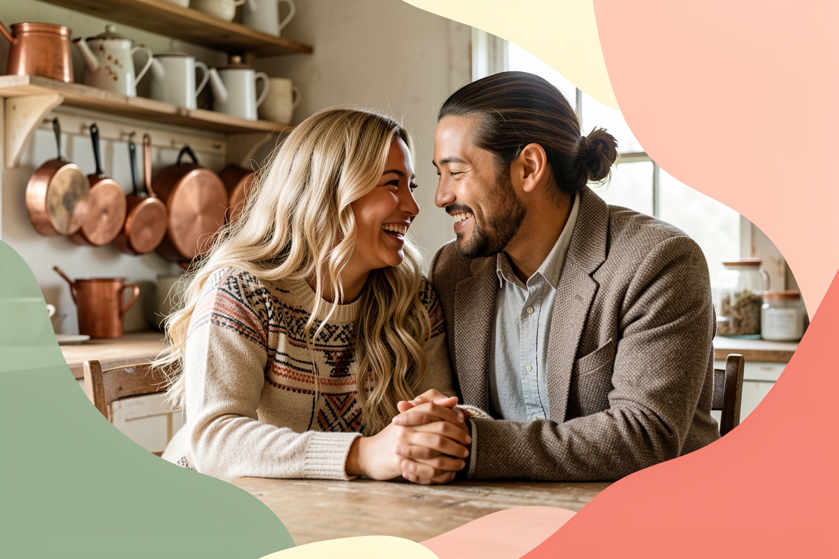 A modern married couple, cosy and happy together — LumiWed Journal