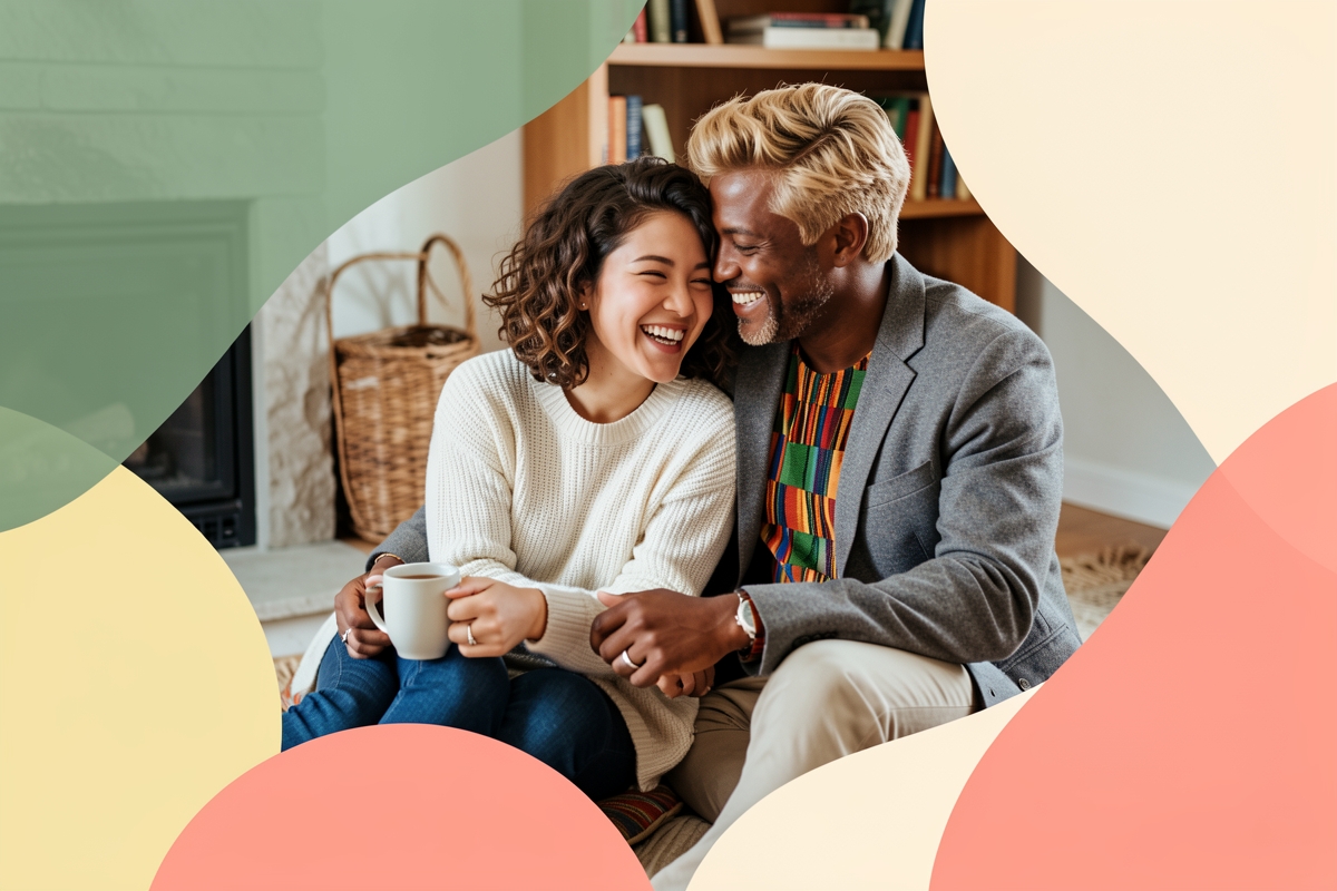 A modern married couple, cosy and happy together — LumiWed Journal