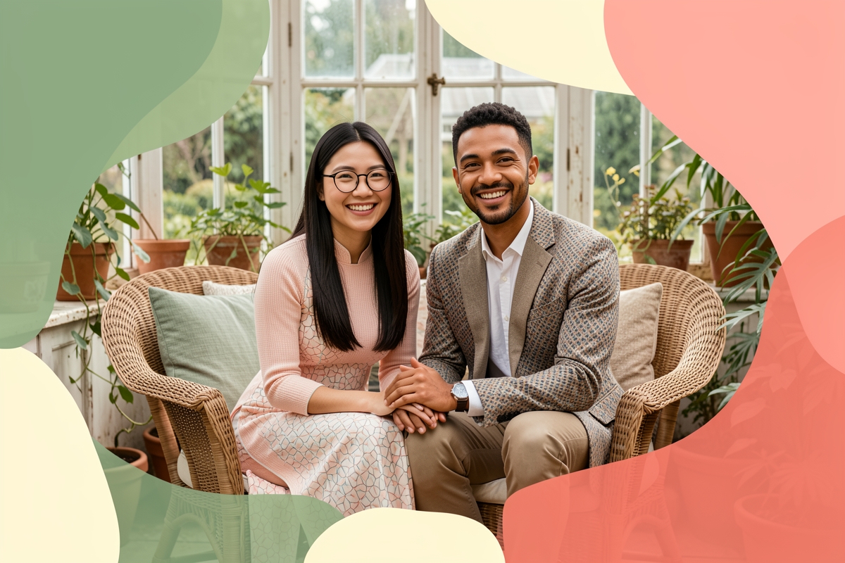 A modern married couple, cosy and happy together — LumiWed Journal