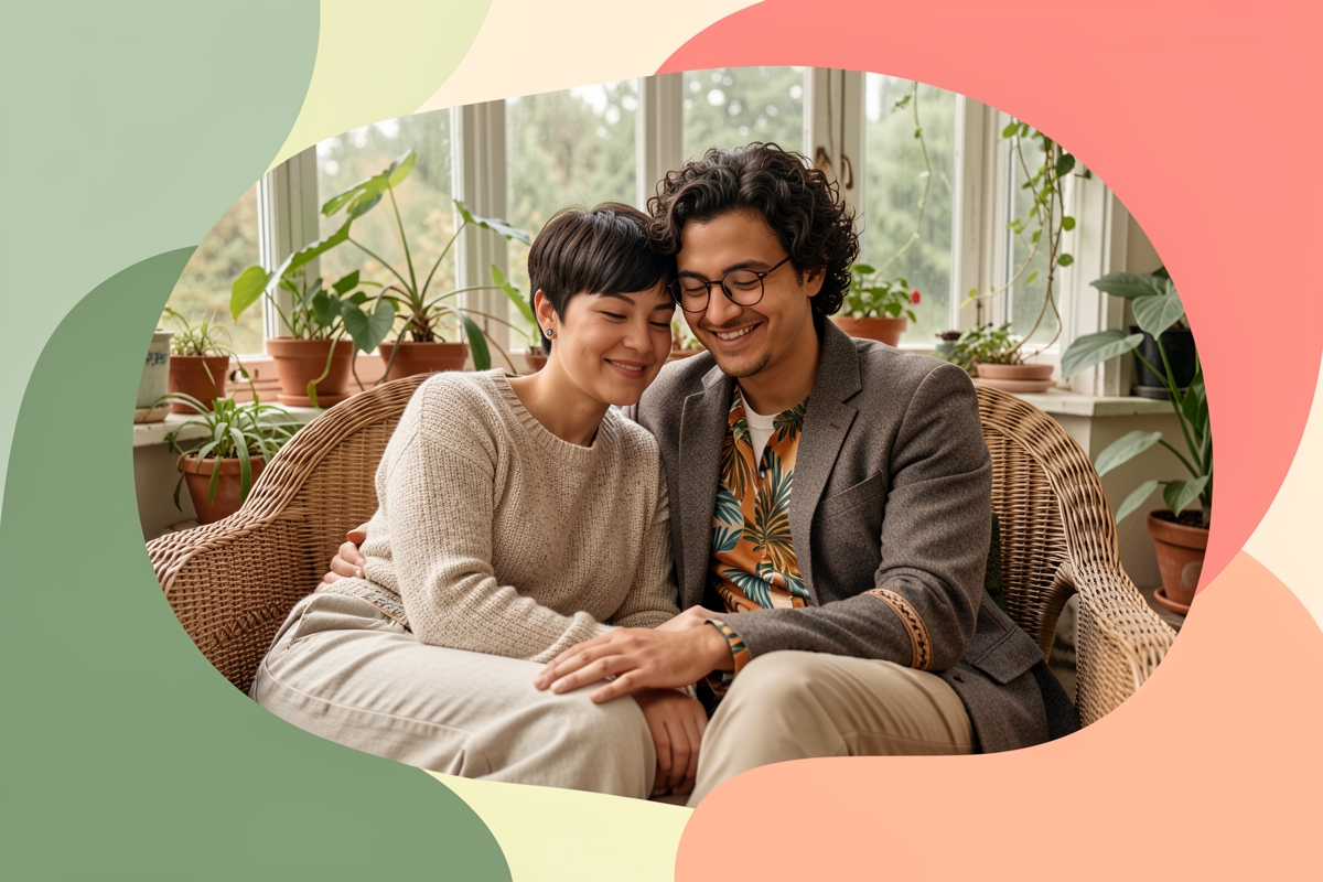 A modern married couple, cosy and happy together — LumiWed Journal