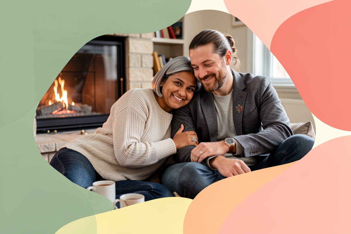 A modern married couple, cosy and happy together — LumiWed Journal