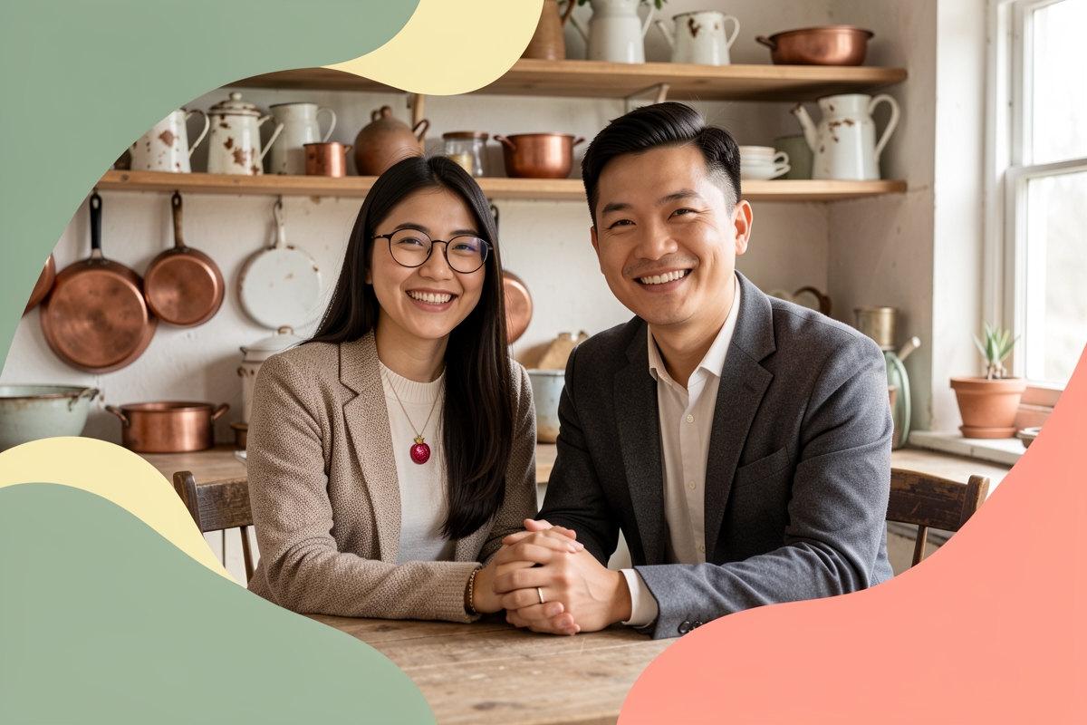 A modern married couple, cosy and happy together — LumiWed Journal