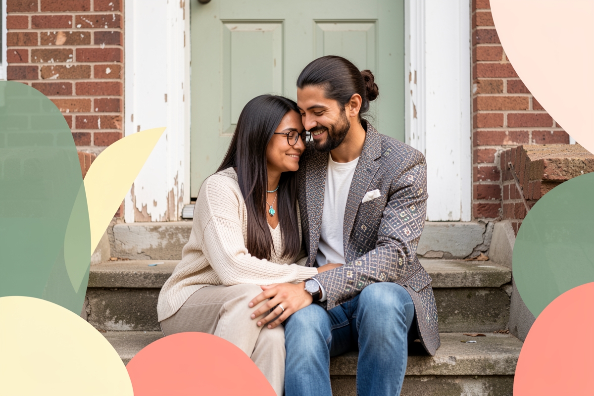 A modern married couple, cosy and happy together — LumiWed Journal