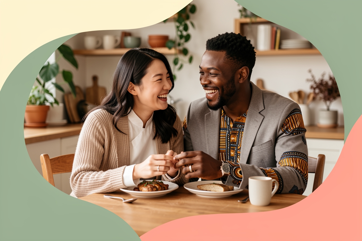 A modern married couple, cosy and happy together — LumiWed Journal