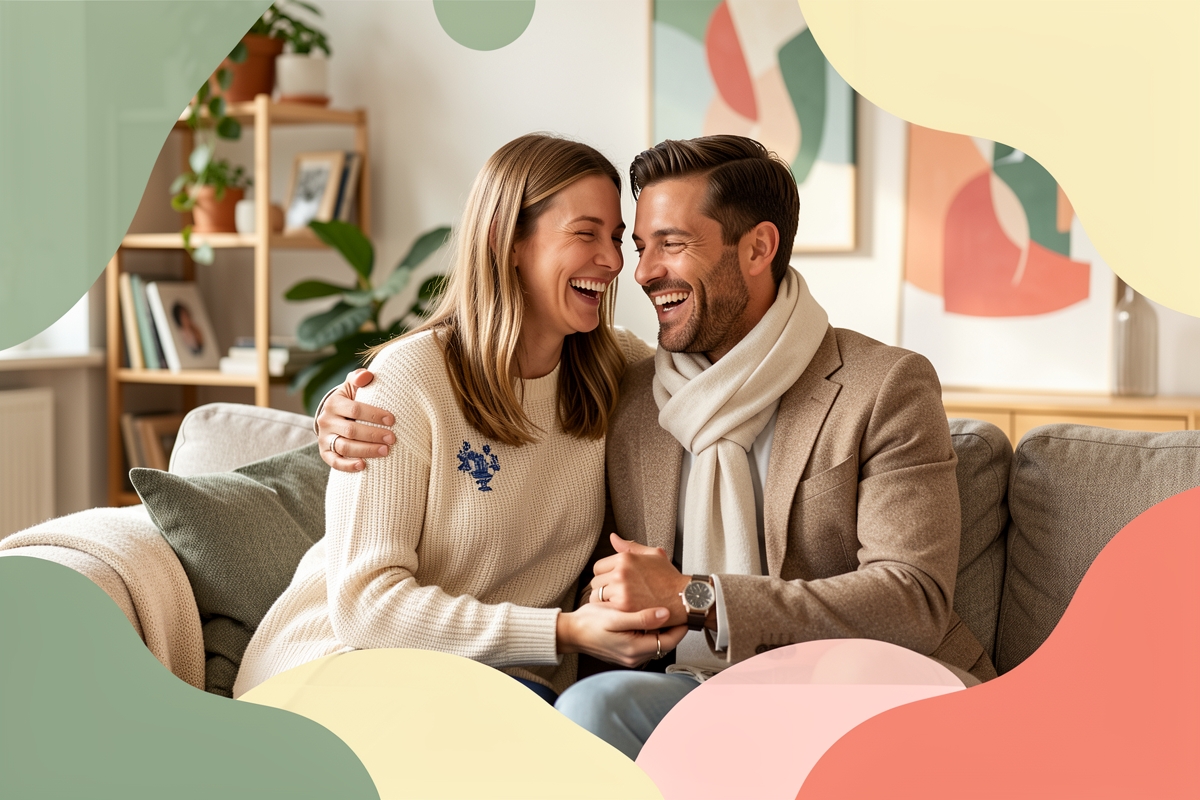 A modern married couple, cosy and happy together — LumiWed Journal