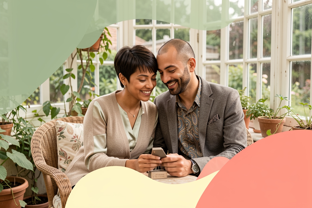 A modern married couple, cosy and happy together — LumiWed Journal