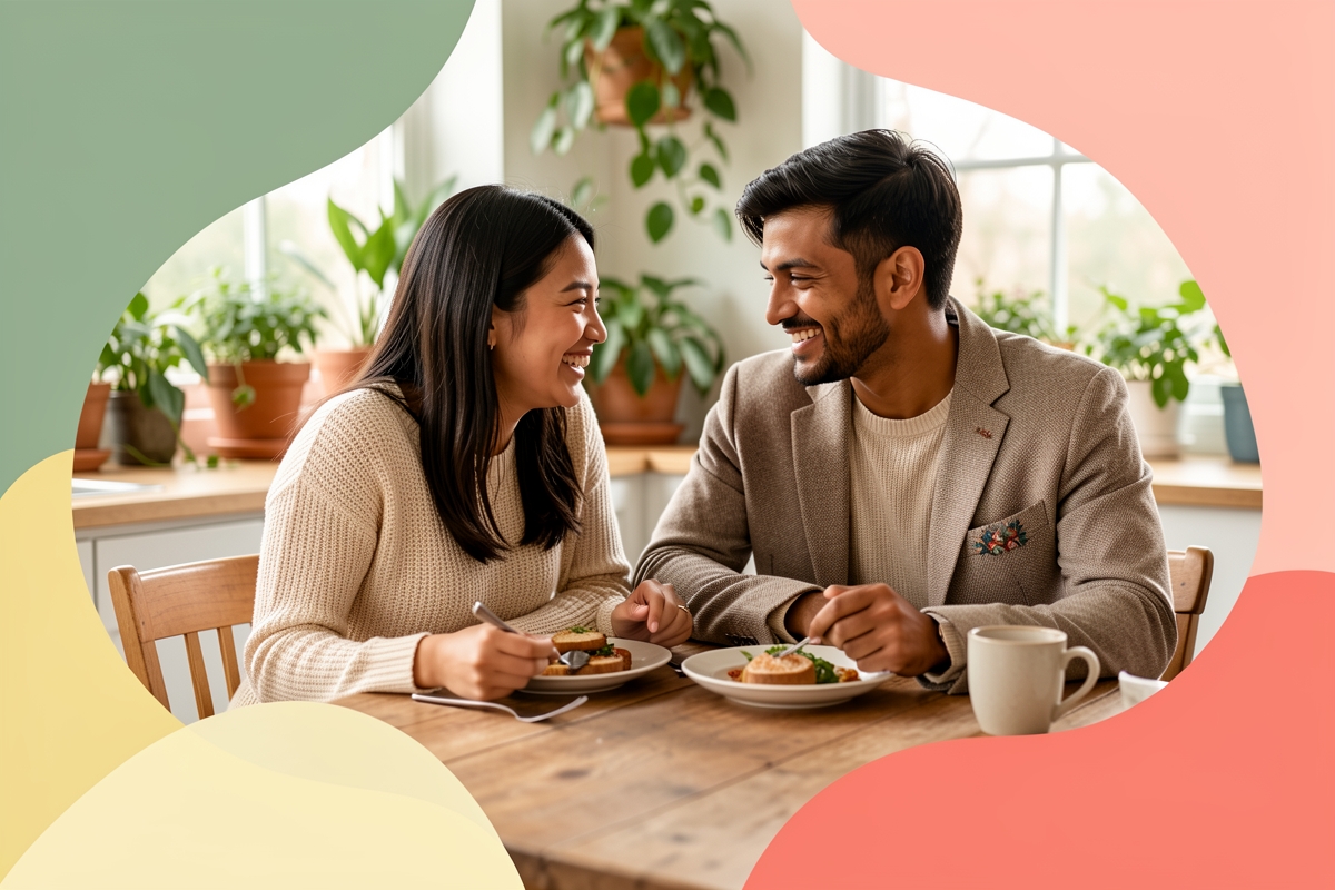 A modern married couple, cosy and happy together — LumiWed Journal