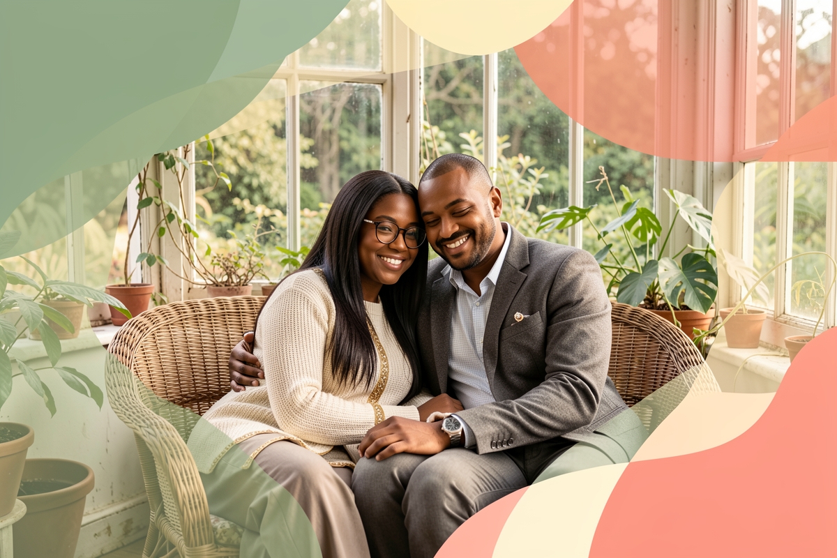 A modern married couple, cosy and happy together — LumiWed Journal
