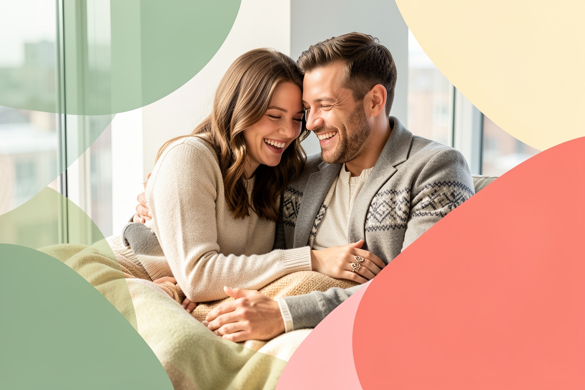 A modern married couple, cosy and happy together — LumiWed Journal