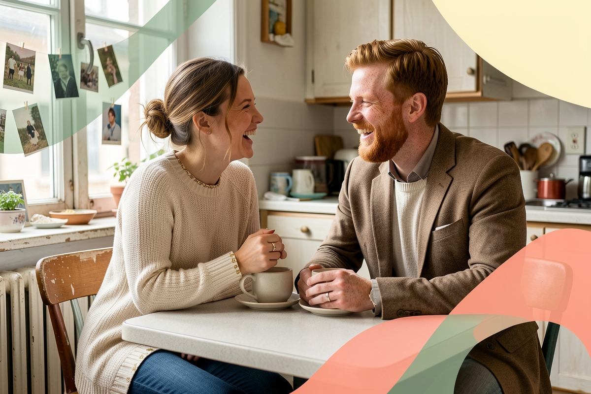 A modern married couple, cosy and happy together — LumiWed Journal