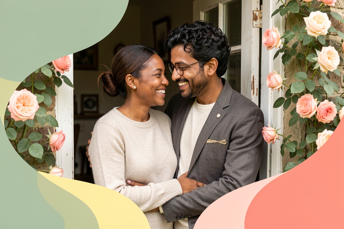 A modern married couple, cosy and happy together — LumiWed Journal