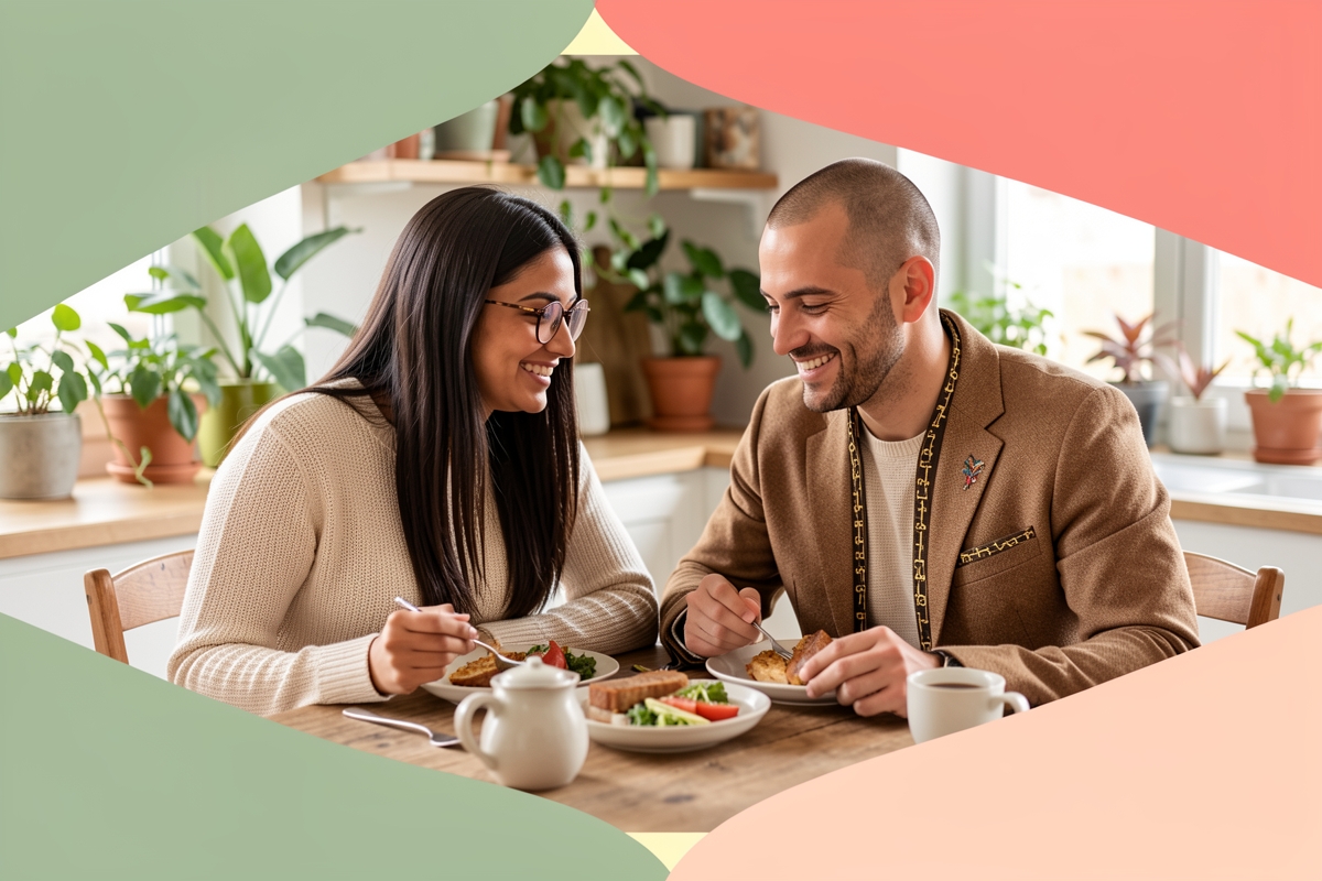 A modern married couple, cosy and happy together — LumiWed Journal