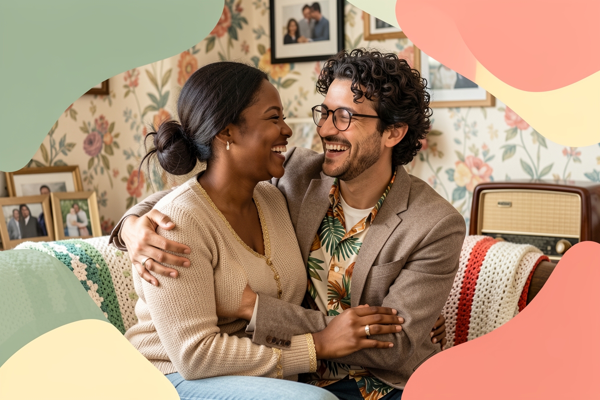 A modern married couple, cosy and happy together — LumiWed Journal