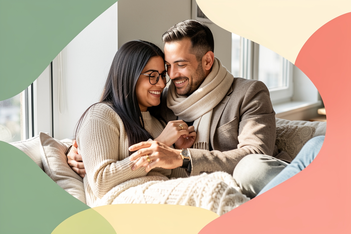 A modern married couple, cosy and happy together — LumiWed Journal