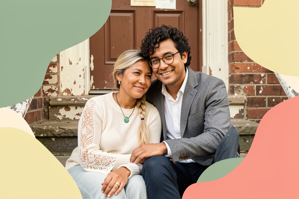 A modern married couple, cosy and happy together — LumiWed Journal