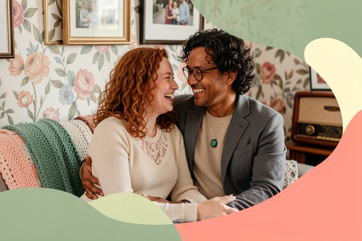 A modern married couple, cosy and happy together — LumiWed Journal