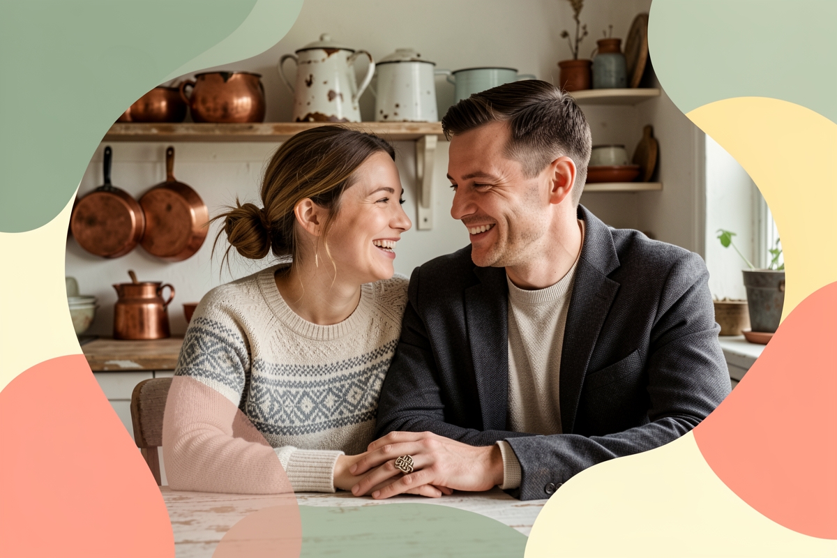 A modern married couple, cosy and happy together — LumiWed Journal