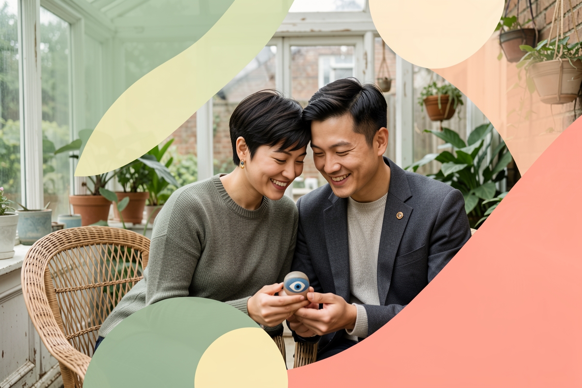 A modern married couple, cosy and happy together — LumiWed Journal