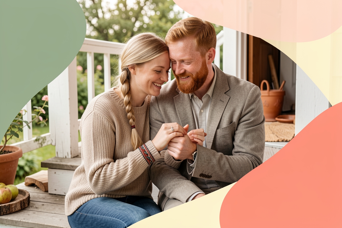 A modern married couple, cosy and happy together — LumiWed Journal
