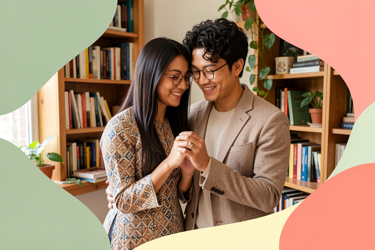 A modern married couple, cosy and happy together — LumiWed Journal